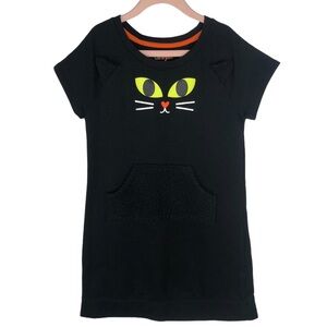 Cat & Jack Black Cat Halloween Dress Size 6/6X